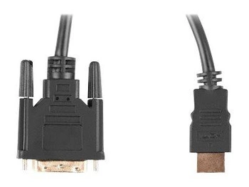 LANBERG CA-HDDV-20CU-0030-BK Lanberg kabel HDMI -> DVI-D(24+1) M/M Dual Link 4K 30Hz, czarny 3m