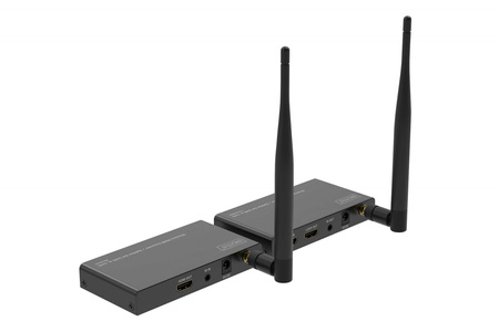 Przedłużacz/Extender splitter HDMI bezprzewodowy 100m 1080p 60Hz FHD 5GHz HDCP 1.3 (zestaw)