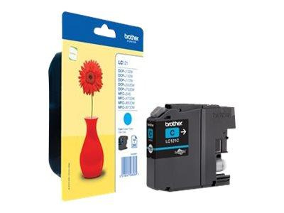 BROTHER LC121C Tusz Brother LC121C cyan 300str DCP-J552DW / MFC-J470DW