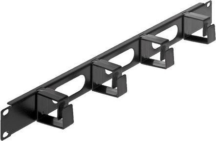 Organizer Kabli Intellient Rack 19" 1U z pokrywą, czarny