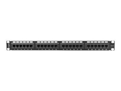 LANBERG PPU6-1024-B Lanberg Patch Panel 24 port 1U, kat. 6, czarny