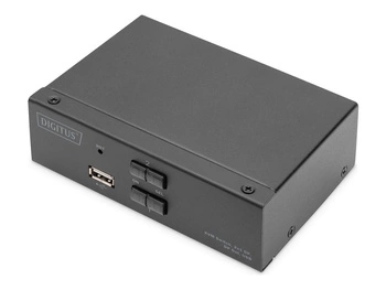 DIGITUS KVM Switch 2x1 DP DP Out USB 2 x DP + 2x USB +2 Speaker + 2micro