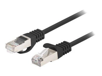 PATCHCORD KAT.6 FTP 0.25M CZARNY FLUKE PASSED LANBERG 10-PACK