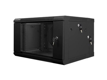 Szafa instalacyjna wisząca dwusekcyjna 19'' 6U 600X600mm czarna