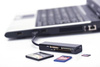 Czytnik kart 4-portowy USB 2.0 HighSpeed (Compact Flash, SD, Micro SD/SDHC, Memory Stick), czarny