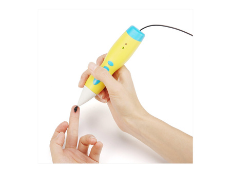 GEMBIRD 3DP-PENLT-01 Gembird Długopis do druku 3D, 3D pen niskotemperaturowy, PCL filament, żółty