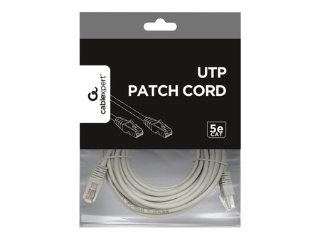 GEMBIRD patchcord RJ45 osłonka zalewana kat 5e UTP 7.5m szary