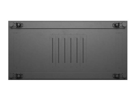 Szafa instalacyjna rack stojąca 19" 22U 600x1200 czarna drzwi przeszklone (flat pack)