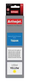 Activejet AE-664Y Tusz (zamiennik Epson T6644; Supreme; 100 ml; żółty)