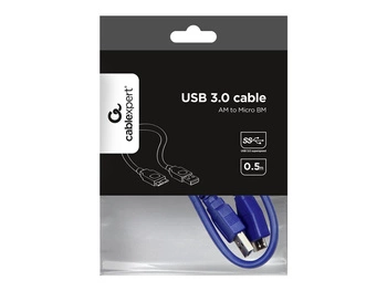 GEMBIRD CCP-MUSB3-AMBM-0.5M Gembird AM-Micro kabel USB 3.0, 0.5m