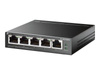 TP-LINK TL-SG105PE 5-Port Gigabit Easy Smart Switch with 4-Port PoE+ 65W PoE budget Desktop Steel Case (P)