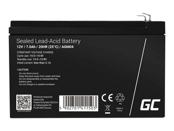 GREEN CELL Battery AGM 12V7AH