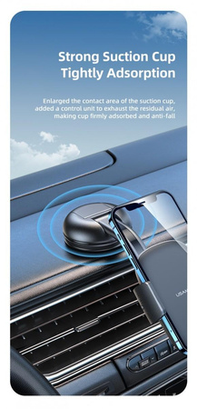 Uchwyt na kokpit lub do szyby US-ZJ063 Czarny