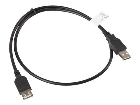 LANBERG CA-USBE-10CC-0007-BK Lanberg przedłużacz kabla USB 2.0 AM-AF 70cm czarny