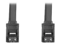 LANBERG CA-SASA-14CU-0030-BK Lanberg kabel SATA DATA II (6GB/S) F/F 30cm z zatrzaskami metalowymi, czarny