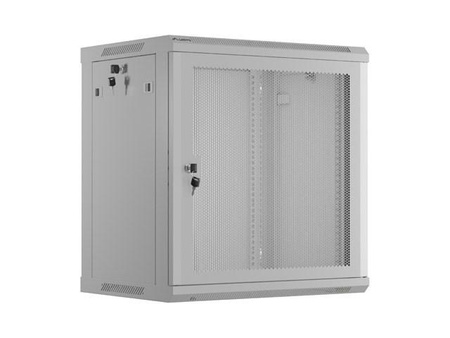LANBERG Szafa wisząca rack 19inch 12U 600x450 drzwi perforowane czarna flat pack