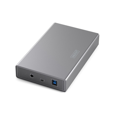 Obudowa DIGITUS USB 3.0 na dysk SSD/HDD 2.5" oraz 3.5" SATA III max. 16 TB z zasilaczem, aluminiowa