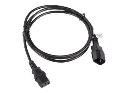 LANBERG CA-C13E-11CC-0018-BK Lanberg przedłużacz kabla zasilającego C13-> C14 1.8m VDE