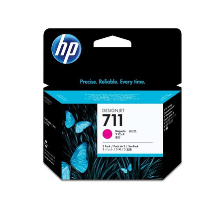 INK CARTRIDGE NO 711/MAGENTA 3 PACK 29 ML