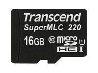 TRANSCEND TS16GUSD220I Transcend karta pamięci SuperMLC SDHC 16GB UHS-I 85/65 MB/s
