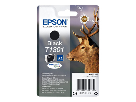 EPSON C13T13014012 Tusz Epson T1301 black Stylus SX525WD/SX620FW/BX525WD/BX625FWD/BX925FWD