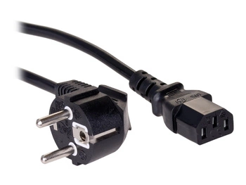 AKYGA Kabel zasilający AK-PC-01A CCA IEC C13 CEE 7/7 250V/50Hz 1.5m