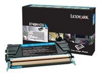 LEXMARK 24B5701 Toner Lexmark cyan zwrotny 10000 str. XS748