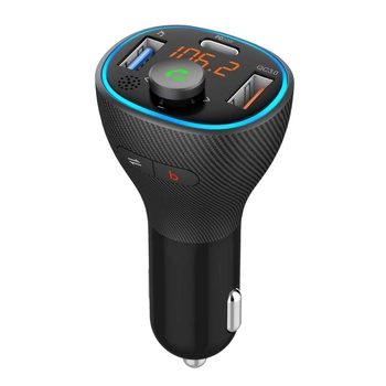 Transmiter samochodowy FM MP3 z funkcją BT, USB LCD FM-73 QC3.0