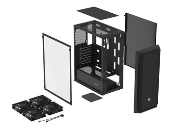 NATEC Fury Shobo SH4F Midi Tower z oknem czarna