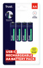 Baterie AA Trust USB-C RECHARGEABLE BATTERIES 4P