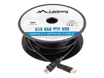 LANBERG kabel HDMI v2.1 8K M/M 80m optyczny AOC