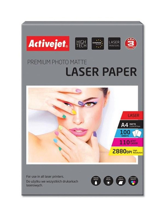 Activejet AP4-110M100L Papier fotograficzny matowy (A4; 100 szt.)