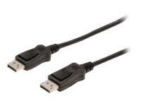 ASM AK-340100-100-S ASSMANN Kabel połączeniowy DisplayPort1.1 z zatrzaskami Typ DP/DP M/M czarny 10m