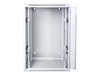 DIGITUS DN-WD19 18U/600 DIGITUS Szafa wisząca dzielona 19 18U 901/600/600 drzwi szkło szara zmontowana