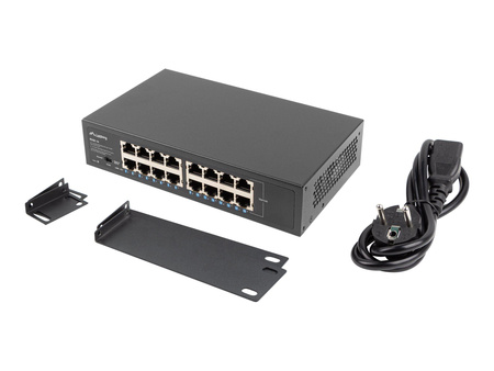LANBERG switch rack 10inch/19inch 16-port 1GB RSGE-16 unmanaged
