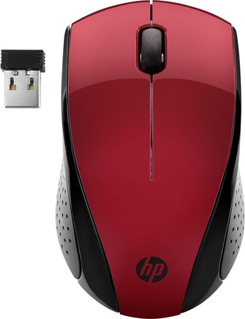 Mysz HP Wireless Mouse 220 Sunset Red bezprzewodowa czerwona 7KX10AA