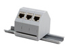 LOGILINK MP0053 DIN-rail adapter for RJ45 keystone jack 1-port