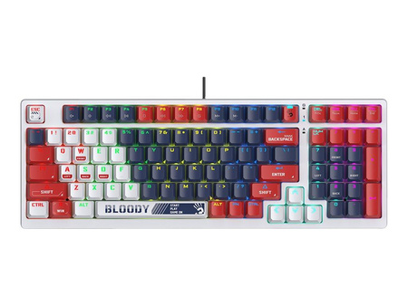 A4TECH Klawiatura mechaniczna BLOODY S98 USB Sports Navy BLMS Red Plus Switches