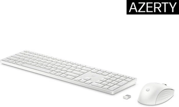 Zestaw bezprzewodowy myszy i klawiatury HP 650 - biały