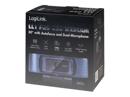 LOGILINK UA0379 HD USB webcam 80deg dual microphone