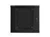 Szafa instalacyjna Rack dwusekcyjna wisząca 19" 12U 600x600 czarna Lanberg (flat pack)