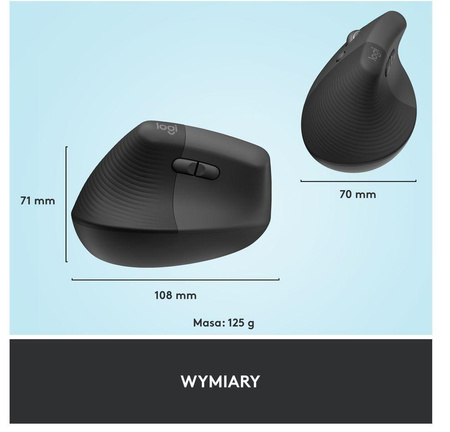 LIFT LEFT VERTICAL ERGO MOUSE -/GRAPHITE / BLACK - EMEA