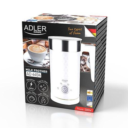 Spieniacz do mleka ADLER AD 4494 biały