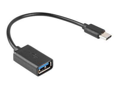 LANBERG adapter USB-C M USB-A F 2.0 0.15m OTG black
