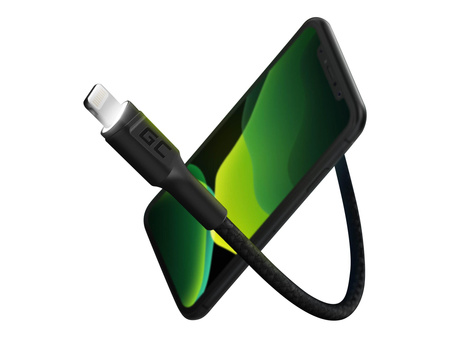 GREENCELL KABGC05 Cable Green Cell Ray USB-A - Lightning White LED 120cm with support for Apple