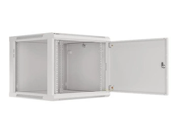 LANBERG Szafa wisząca 19inch 9U 600x600 drzwi metalowe szara flat pack