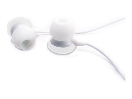 GEMBIRD MHP-EP-001-W Gembird słuchawki stereo douszne MP3, 3.5mm Jack, białe (90 cm)