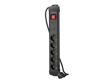 Listwa zasilająca Lanberg SP1 1.5m 5x 230V Schuko czarna