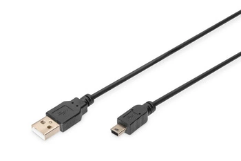 Kabel DIGITUS AK-300130-018-S USB2.0 Canon USB A/miniUSB B 1,8m