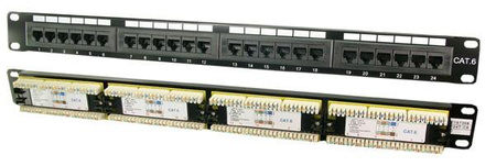 Patch panel CAT6 24-porty 